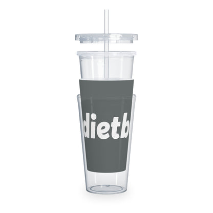 Plastic Tumbler with Straw